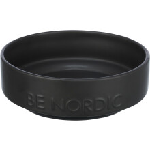 TRIXIE Ceramic Dog Bowl BE NORDIC 500 ml Black – Modern Food Bowl for Small Dogs