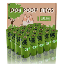 AiTodos 300 Dog Poo Bags, Large 32x23cm, Extra Thick Dog Waste Bags with PE Material, Leak-Proof & Sturdy Pet Waste Sacks, Easy to Carry, P