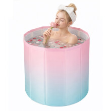 (Pink and Blue) Oversized Foldable Portable Bathtub, Bath Tub Tub Tub Shower Tub, Person Soaking Tub, Family Bathroom Spa Tub, Hot Tub,