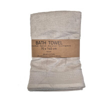 NHP beige håndklæde (447 g/m²) 70 x 140