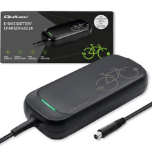 Qoltec Hurtigoplader til XIAOMI Elscooter Cykel 36V | 42V | 2A | 8,0*8,0mm + pin | vandtæt + strømkabel