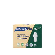 Natbind med vinger, 9 stk., superabsorberende, VUOKKOSET BIO NATVINGER