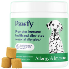 Pawfy Allergy & Immune Chews for Dogs | Probiotics, Apple Cider Vinegar, Turmeri