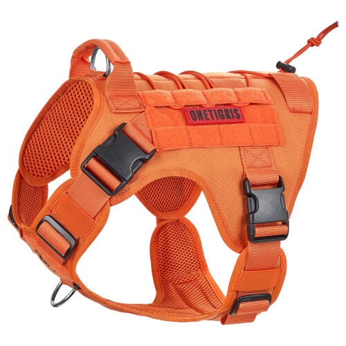 OneTigris Tactical Meduim Dog Harness, No Pull Dog Harness with Handle