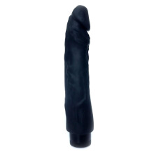 Ægte Hud Vibrator - Sort