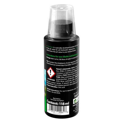 pH/KH Reducer – ARKA pH Decrease 118 ml – lowers pH & carbonate hardness safely – freshwater water conditioner with electrolytes – protects 1