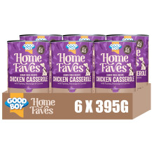 Good Boy Home Faves Grain Free Wet Dog Food Cans, Chicken Casserole, 6 Tins x 39