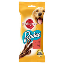 Pedigree Rodeo - Chewy Twists Dog Treats With Beef, 1 Bag of 12 X (1 X 140 G / T