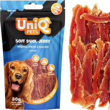 Hundegodbidder Bløde andebrystfileter (94%) UniQ Pets 80g
