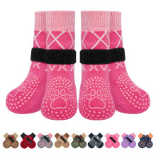 BEAUTYZOO 6PCS Dog Socks to Prevent Licking Paws, Anti Slip Dog Shoes for Hot Pa
