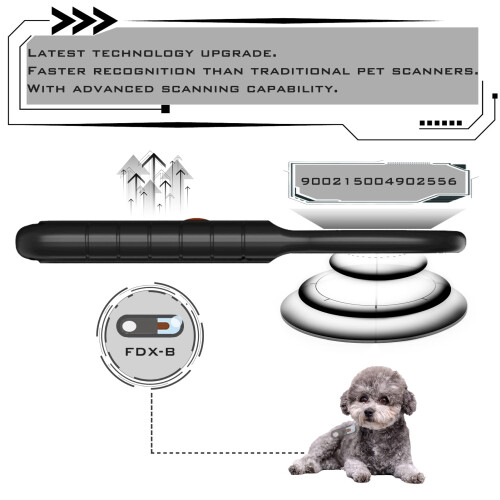 Smoostart Microchip Scanner ISO11784/85/FDX-B/EMID Data Upload to PC 1