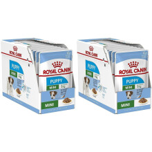 Royal Canin Puppy Food -Mini Puppy Chunks in Gravy - Wet Food For Small Breed Do