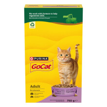 GO-CAT Adult Chicken and Duck Dry Cat Food 750g (Pack of 5)