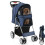 Maxmass Travel Pet Stroller, Foldable Small Medium Sized Dog Cat Trolley with St 1