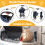 Maxmass Travel Pet Stroller, Foldable Small Medium Sized Dog Cat Trolley with St 3