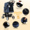 Maxmass Travel Pet Stroller, Foldable Small Medium Sized Dog Cat Trolley with St 5