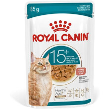 Royal Canin Ageing 15+ Senior Wet Cat Food Chunks In Gravy 12 x 85g