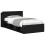 VidaXL vidaXL Bed Frame with Storage Black 90 x 190 cm Engineered Wood 2
