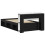 VidaXL vidaXL Bed Frame with Storage Black 90 x 190 cm Engineered Wood 3