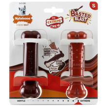 Nylabone Extreme Power Chew Basted Blast Dual Flavoured Dog Chew Toys Small/Regu