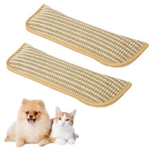 Ryfpdml 2Pcs Cat Toy Pillow, Natural Sisal Kicker Pillow, Chew Rope Toy Indoor C