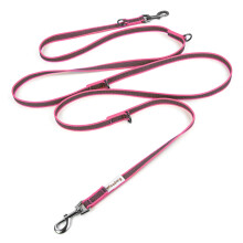 Wisedog 3m Pink Double-Ended Rubberised Dog Lead, Non-Slip for Walking