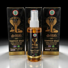 3 Fles van 50ml - Cobra Gold Herbal Liquid Herstelolie - Spier- en Gewrichtsverzachter - Authentiek Rup Ton Pho Merk