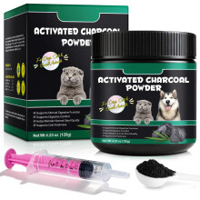 Activated Charcoal for Dogs & Cats - Food Grade Powder for Digestive Support & G