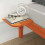VidaXL vidaXL Bed Frame with Side Tables Wax Brown 140 x 210 cm 2