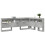 VidaXL vidaXL Storage Headboard Concrete Grey 120 cm Engineered Wood 3