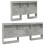 VidaXL vidaXL Storage Headboard Concrete Grey 120 cm Engineered Wood 4