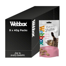 Webbox Yum-e-Yums Semi-Moist Cat Treats, Salmon - Kitten Friendly, Added Taurine