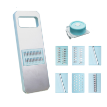 Gourmet mandoline snijmachine, gemaakt in Japan, roestvrijstalen mes voor professionele resultaten, magnetische achterkant voor eenvoudige opberging.