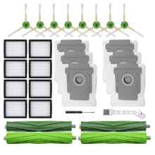 Sacchetti per la raccolta della polvere per robot aspirapolvere, parti di ricambio lavabili e riutilizzabili compatibili con iRobot Roomba i7i7+