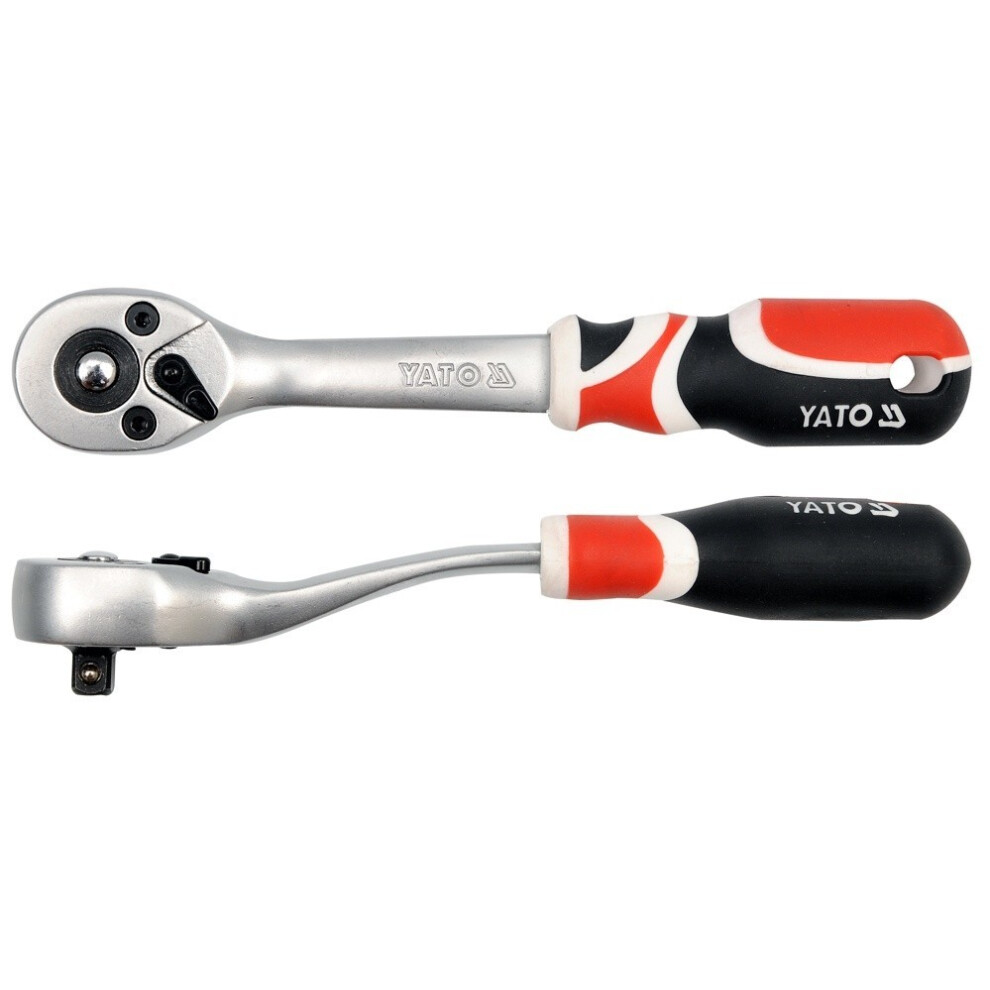 Yato Schwarz/Rot/Weiss Yt-0730 1/4' Gebogene Ratsche - Bild 8