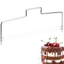 Innovativ kakeskjærer, giftfritt rustfritt stål, vannavstøtende design for sikre kutt, justerbar skjærelinje for tilpassede lag, profesjonelt