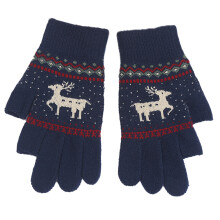 Accesorios de invierno con estilo, guantes para pantallas táctiles con forro suave y cálido, guantes de punto con puño extendido, guantes