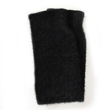 Guantes de punto cálidos para mujer, calentadores de muñeca sin dedos con orificio para el pulgar, guantes ligeros para pantallas táctiles con