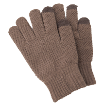 Guantes de punto suave para niños, guantes cálidos forrados de lana con ajuste elástico y diseño de dedos completos, guantes de invierno ligeros