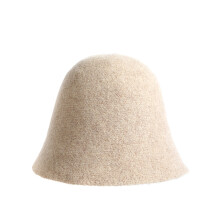 Sombrero tipo cloche vintage para mujer, gorro cálido de invierno hecho de fieltro de lana suave y acogedor, diseño plegable y ligero con cuerda