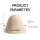 Vintage Cloche Bucket Καπέλο για Γυναίκες, Ζεστό Χειμερινό Καπέλο από Μάλλινο Τσόχα, Μαλακό 2