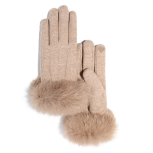 Guantes de invierno forrados de felpa para mujer, guantes multiusos suaves y cómodos para clima frío, material de primera calidad, compatibles con