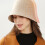 Vintage Cloche Bucket Καπέλο για Γυναίκες, Ζεστό Χειμερινό Καπέλο από Μάλλινο Τσόχα, Μαλακό 4