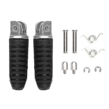 Pedane anteriori per Suzuki V-Strom650 1000, set di staffe per pedane poggiapiedi per moto in alluminio resistente all'usura con inserto in gomma,