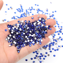 Strass étincelants, transparents et brillants, à dos plat, non adhésifs, de haute qualité, en cristal de verre pour la décoration et le perlage