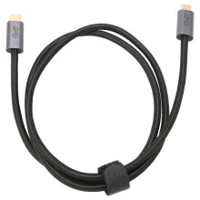 Cábla USB-C Stílmhar le haghaidh Muirearú & Sioncrónú Tapa, le Taobh amuigh Braidithe Marthanach & Nascóir Óirphlátáilte le haghaidh