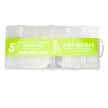 Quadratische Nagelverlängerungen, kurze quadratische Press-On-Acrylspitzen aus weichem Gel, hochwertige ABS-Materialien für Salon und Heim-DIY,