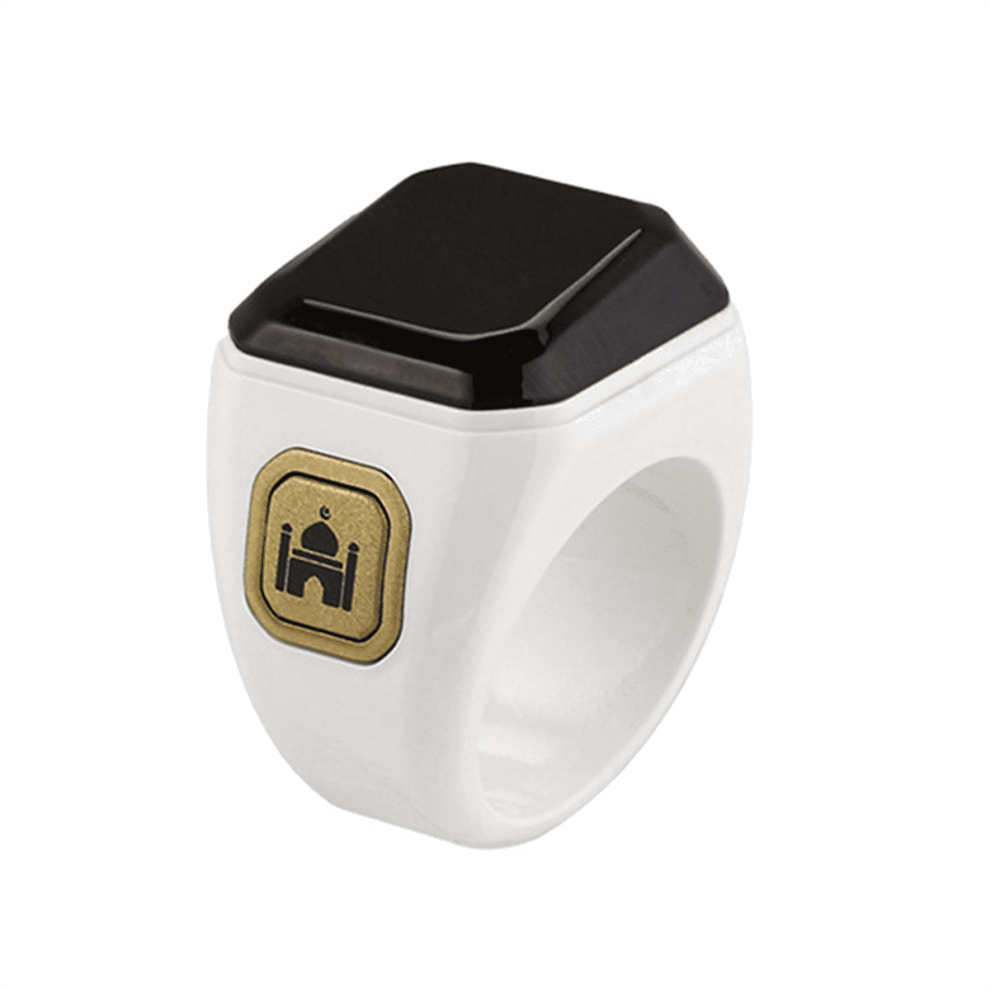Smart Ring Bluetooth Electronic Finger Counter Worship Time Reminder Count Prayer Finger Ring Counter 18Mm White 9365494545347