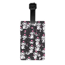 Cute Mewtwo Pokemon Luggage Tag For Suitcase Decorations Supplies Gift Women Men Boy Girl Steel Loop With Privacy Cover Id Label