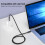 Κομψό καλώδιο USB-C για γρήγορη φόρτιση και συγχρονισμό, με ανθεκτικό πλεγμένο 7